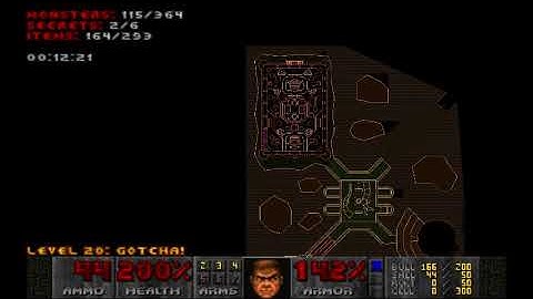 Doom 2 5 Rooms of Doom Level 20 UV with 97.65% in 39:09 (Letter X)