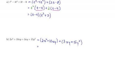 MTH 65 (m5v8) Factoring by Grouping – Your Turn