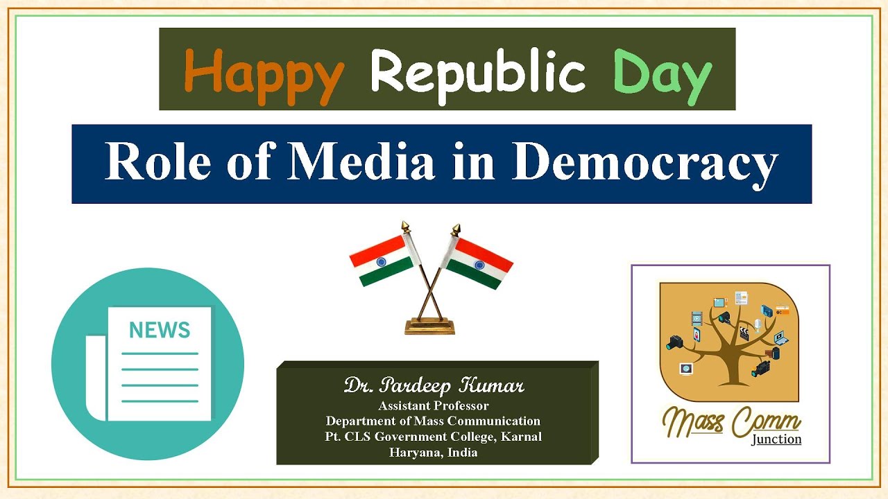 role of media in democracy essay in hindi