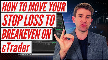 How to Automatically Move Your Stop to Breakeven Using cTrader 👍