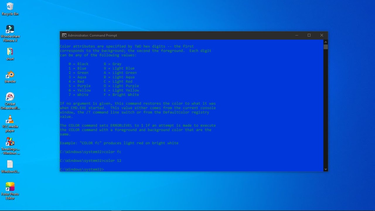 change command prompt like hacker in windows 10 @hsktube - YouTube