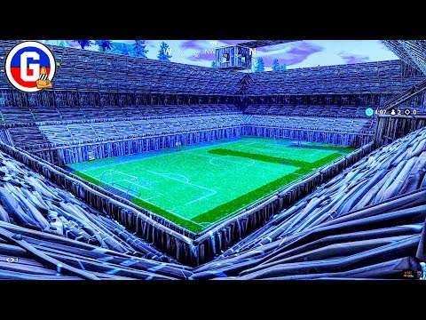 Building a Soccer Stadium in Playground Mode (Fortnite Gameplay)