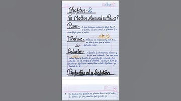 Is matter around us pure?💗✨ | Class 9th chemistry 💛 chapter 2 | Handwritten notes with pdf | #notes