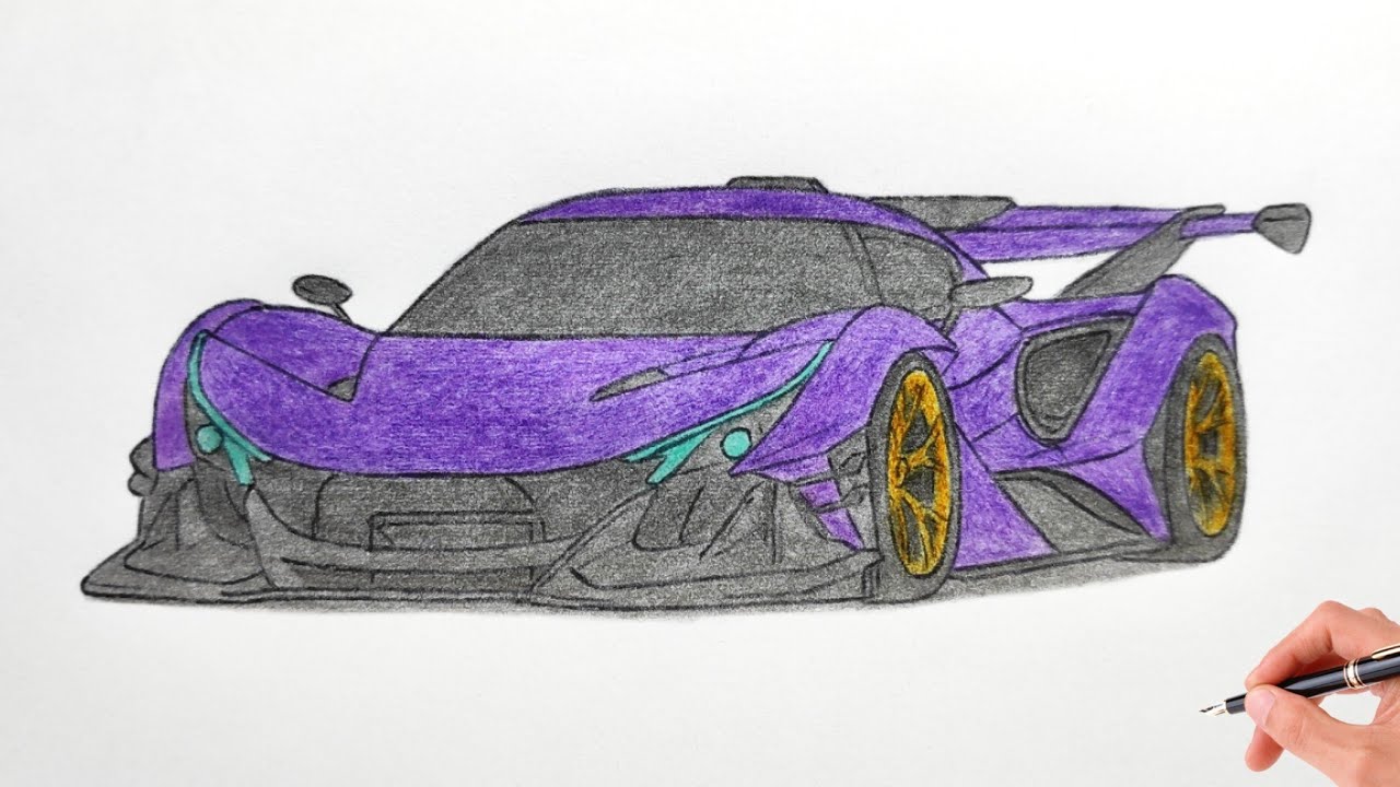 How to draw a APOLLO INTENSA EMOZIONE 2019 / drawing car / coloring ...