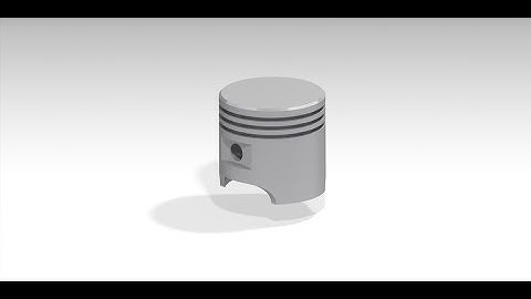 Piston modelling in CATIA V5 with rendering