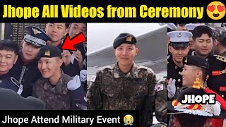 Jhope All Videos from Ceremony 😍| BTS Jhope Attend Military Event 😭 #bts