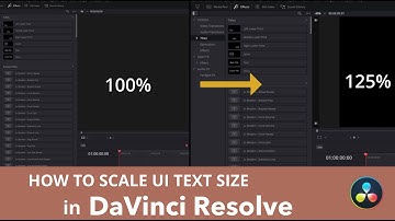 How to Scale UI Text Size in DaVinci Resolve
