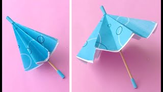 Easy way to make Paper Umbrella  Paper Umbrella That Open and Close / Origami Paper Umbrella