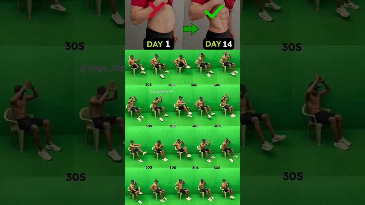 “14 Days Chair Workout Challenge 🔥 | Lose Belly Fat Fast”