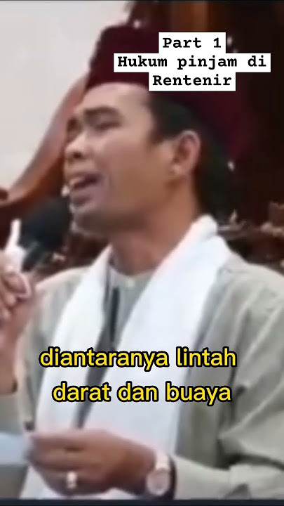 Part 1 Hukum meminjam di rentenir #ustadzabdulsomad #uasmenjawab #uas