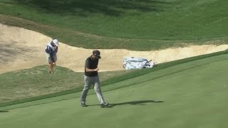 Scott Piercy’s hole out for birdie on No. 11 at Valero