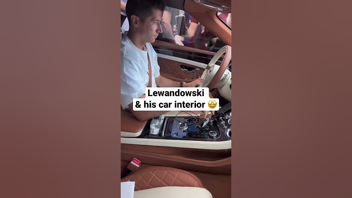 Lewandowski & his car interior 🤩 #shorts