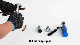 iGeelee Hydraulic Tube Expander | Copper Swaging Tool Kit 3/8"–1-1/8" with 7 Heads (IG-300A)