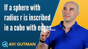 If a sphere with radius r is inscribed in a cube with edges PS06592