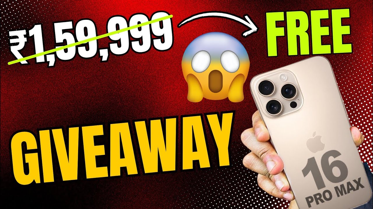 Last Chance: iPhone 16 Pro Max GIVEAWAY🔥| Giving Away | Today Free