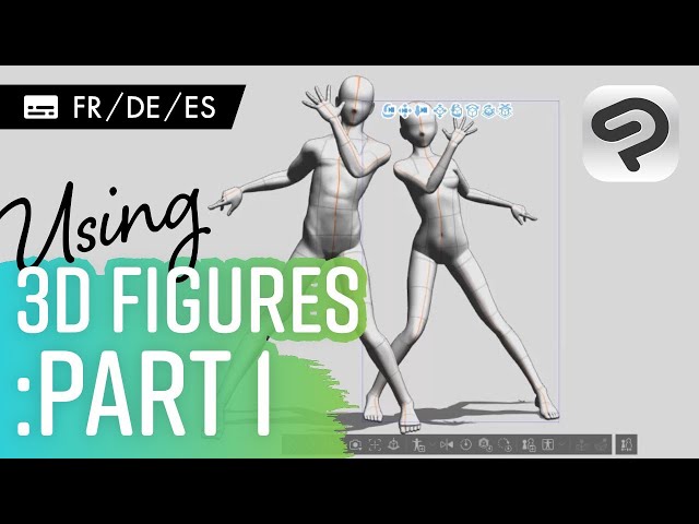 Using 3D Drawing Figures: Adjusting the Body Shape “3D controls #2