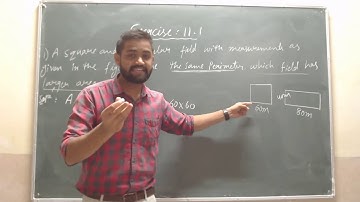 CLASS 8TH MATH # MENSURATION - EXERCISE-11.1