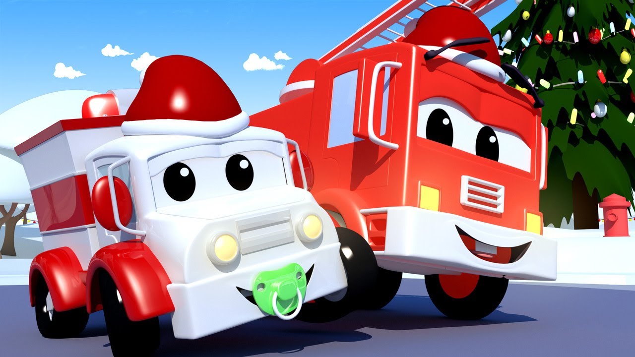 Sing Weihnachtslieder Mit Den Kleinen Autos In Car City Lastwagen Zeichentrickfilme Fur Kinder Youtube