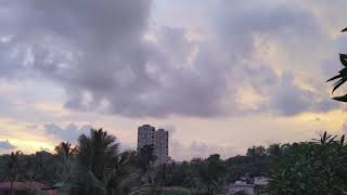 timelapse of a sunset with dramatic cloud movement.. shot on phone (pixel) using framelapse app.