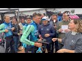 Parisroubaix 2024  au caf van rysel sur les pavs avec lquipe decathlon ag2r la mondiale