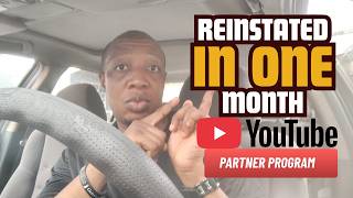 I Got My Channel Reinstated Into Ypp In One Month After Getting Demonetized For Inauthentic Content