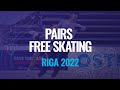 Kemp  elizarov can  pairs free skating  riga 2022  jgpfigure