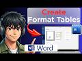 How to Create And Format Table in Microsoft Word (Full Guide 2026)