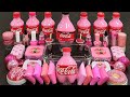 Pink COCA COLA Slime Mixing Random Into Slime! Satisfying Slime Video ASMR