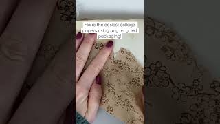 Make the easiest collage papers for junk journals! | #shorts
