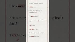 SİMPLE PAST TENSE LEARN! #ingilizcekolay#shortvideo
