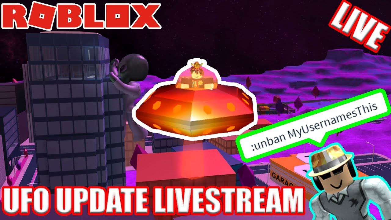 Unbanned From Jailbreak New Ufo Alien Update Livestream Roblox Jailbreak Youtube - 2019 jailbreak update roblox ufos