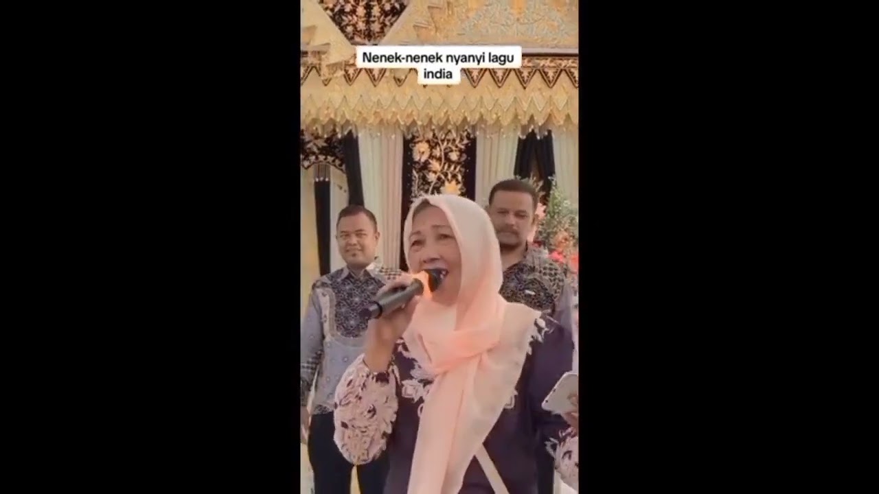 NENEK NYANYI LAGU INDIA DI HAJATAN VIRAL😂 SUARANYA MIRIP ASLINYA