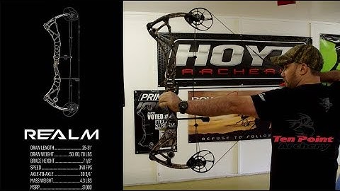 2018 BOWTECH REALM | Speed Test and first look @ TEN POINT ARCHERY!