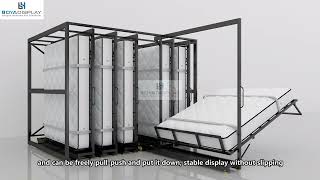 Pullout Mattress display racks