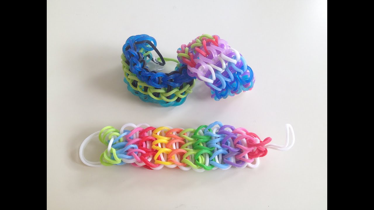 Rainbow Loom レインボールーム ブレスレット 編み方 作り方3 Triple Single 別名 Waterfall Youtube