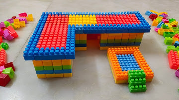 Satisfying DIY House ASMR/ Building Blocks/block game/lego building fun #asmr#buildingblocks#lego