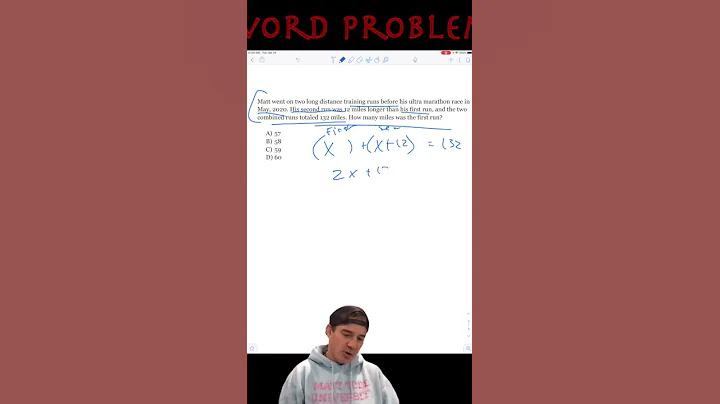SAT Math - Word Problems Problem of the Day