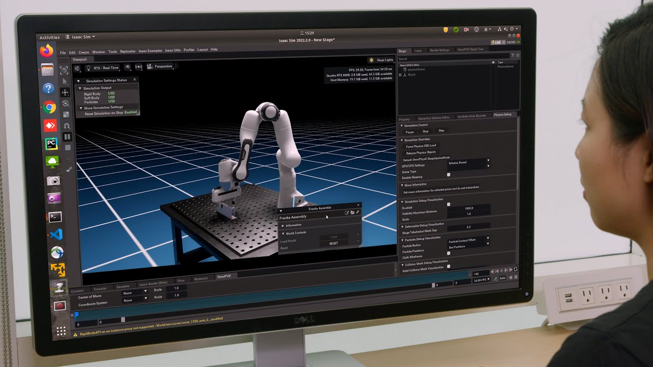 Isaac sim. Nvidia isaac. dv trainer robotic simulator. vr robotics simulator pouring.