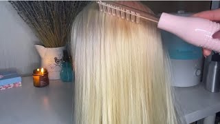 : --,       /  scalp examination ASMR