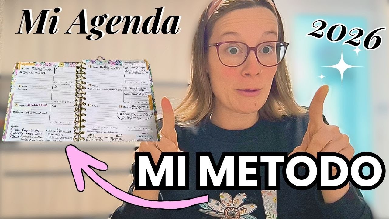 ✅Mi método para organizar TODO: trabajo, ahorro, familia...EN UNA SOLA AGENDA| Mi agenda 2026❣️