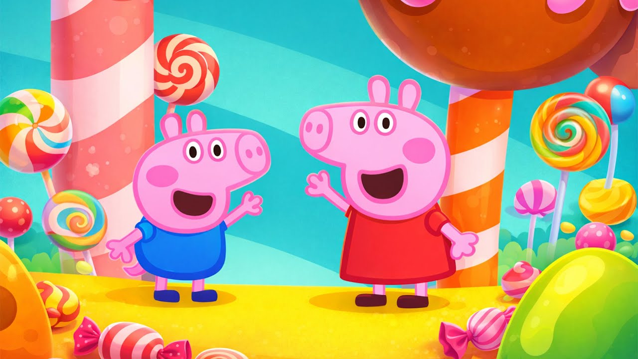 Peppa & George Visit the Candy Land 🍭🐷 Sweet Adventure | Funny Peppa Pig Animation