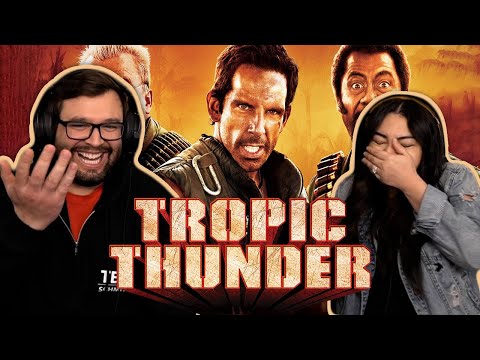 Tropic Thunder (2008) Wife's First Time Watching! Movie Reaction!