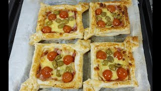 😋Pastelitos salados 🧂como entrante o cena ligera 🍷 Fácil y con pocos ingredientes.Cocinando con Jaki