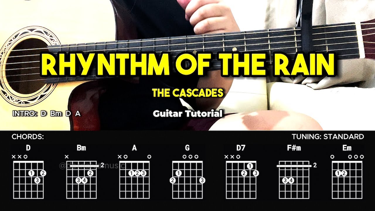 Rhythm Of The Rain - The Cascades | Easy Guitar Tutorial For Beginners (CHORDS & LYRICS)