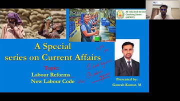 Labour reforms - New labour code 2021 | M.Ganesh kumar