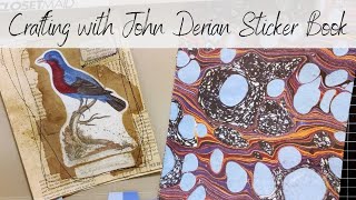 Junk Journal Cover From Scraps Using John Derian Sticker Book 