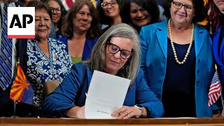 Arizona Gov. Katie Hobbs' signing of abortion law repeal follows political fight by women lawmakers