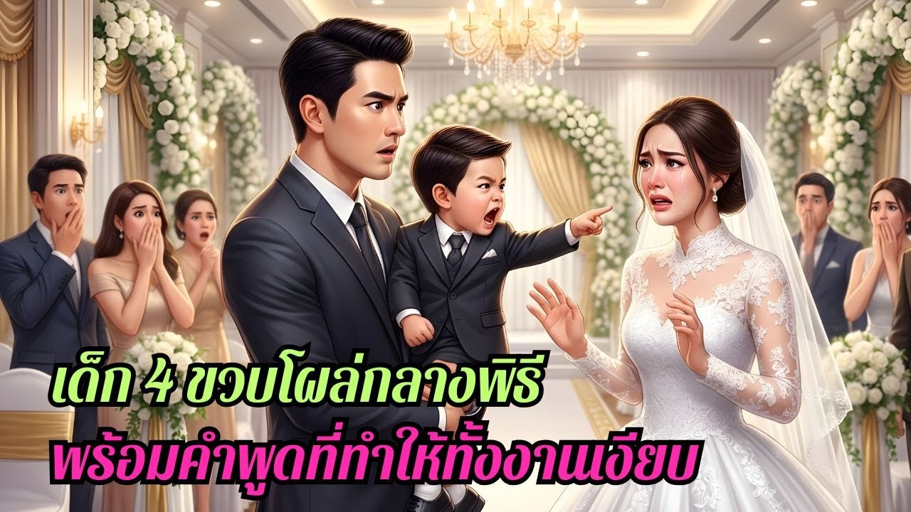เด็ก 4 ขวบป่วนงานแต่ง ชี้หน้าเจ้าสาวตะโกน “เธอขโมยฉัน!” ซีอีโอยกเลิกหมั้นทันที!