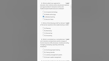 Nptel| Training and development Assignment| Week 8| 2023