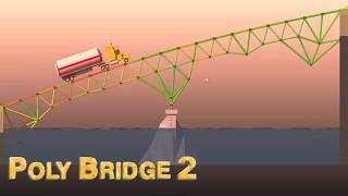 【 Poly Bridge 2 #5 】帰ってきた橋建設シミュレーションゲームをやる!!